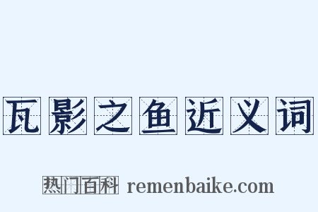 瓦影之鱼近义词是什么意思的图片